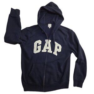 Gap Dark Blue Zip-Up Hoodie – Men’s Size Medium